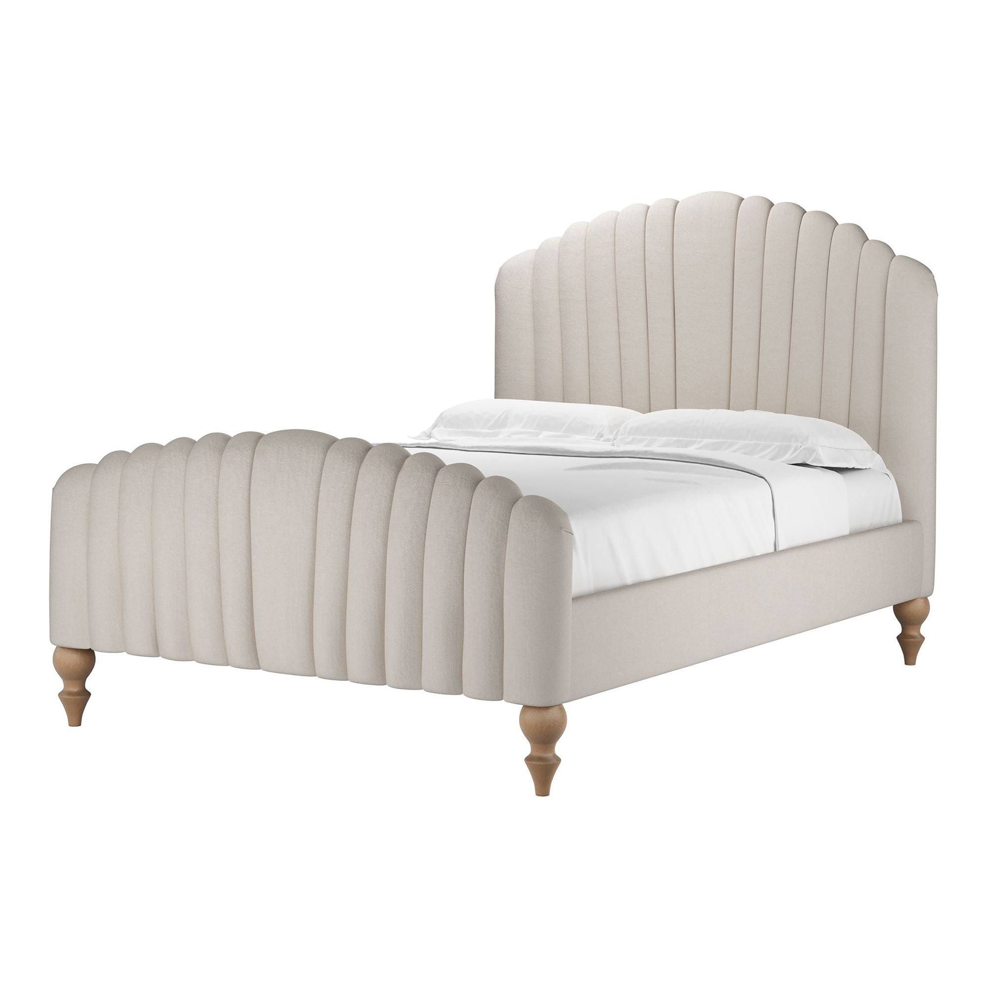 Bella Brushed Linen Cotton Bed - Double Size