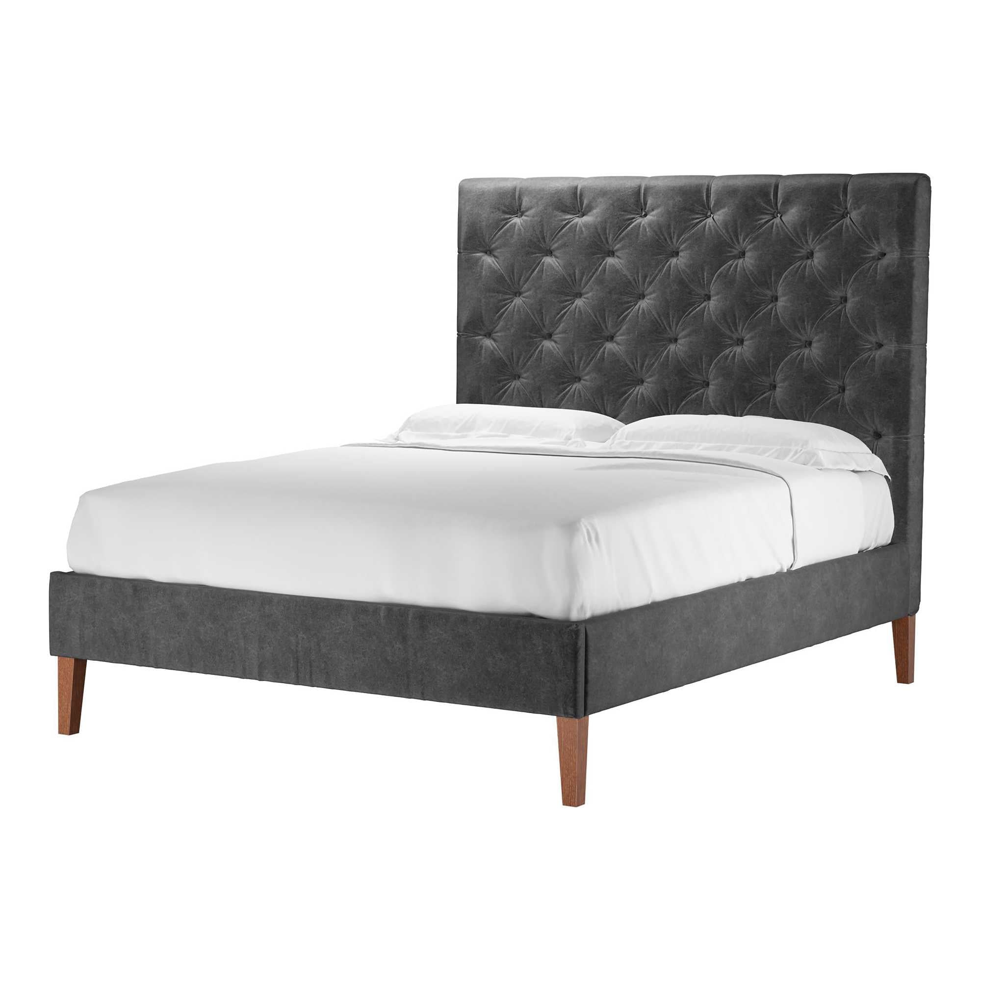 Rosalie Smart Velvet Bed - King Size