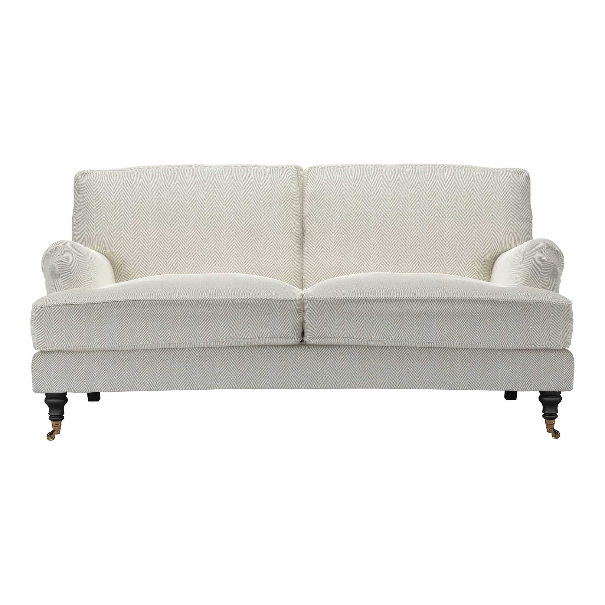 Bluebell Clay House Herringbone Weave Sofa - 2.5 Seater