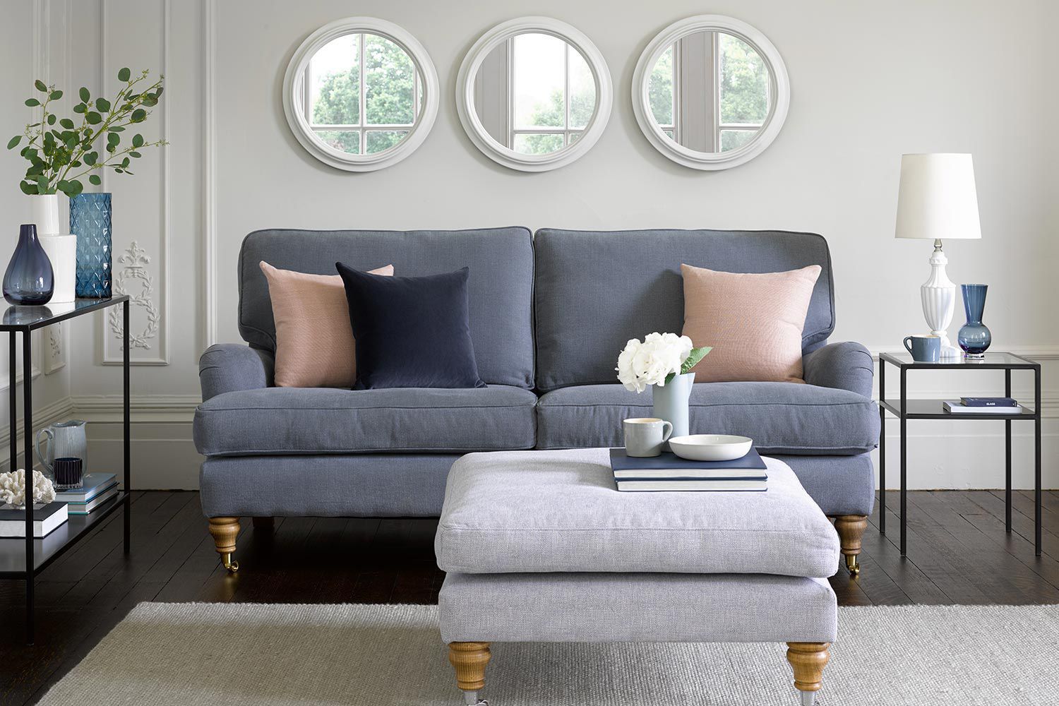 Bluebell Smart Velvet Sofa - 2.5 Seater