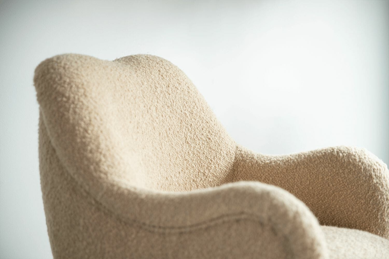 Ginger Alabaster Brushed Linen Cotton Armchair