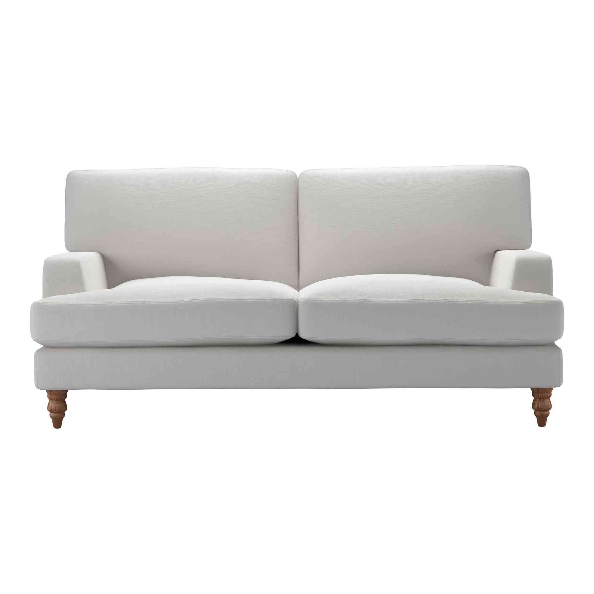 Isla Alabaster Brushed Linen Cotton Sofa - 2.5 Seater