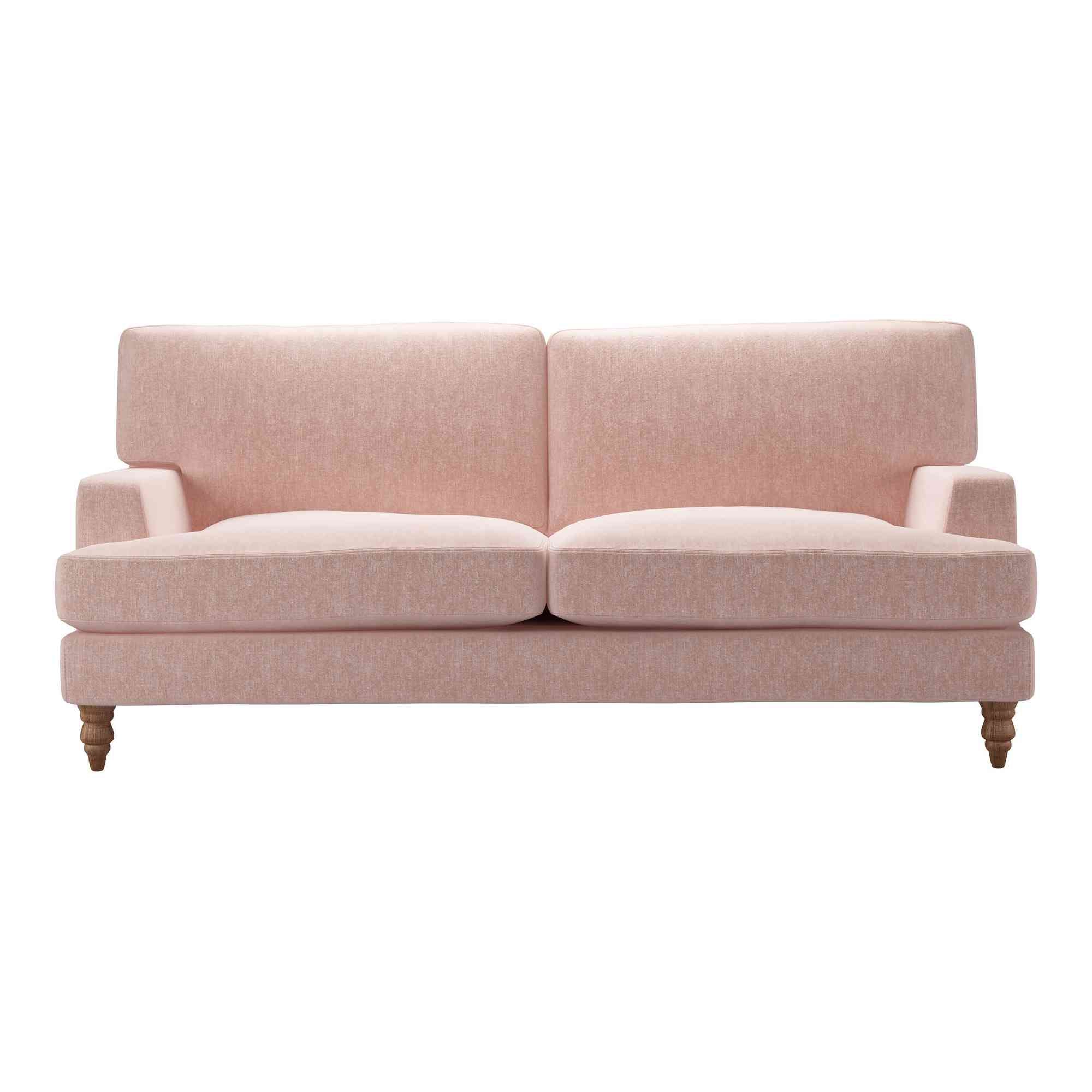 Isla Pavilion Pink Brushstroke Sofa - 3 Seater